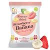 Wel-B Freeze Dried Fruit Snacks, Fresh Strawberries and Bananas Freeze Dried to a Healthy, Crispy Texture While Retaining Natural Flavor and Nutrition, No Added Sugar or Preservatives (6 Bags, 16g Each) view 1