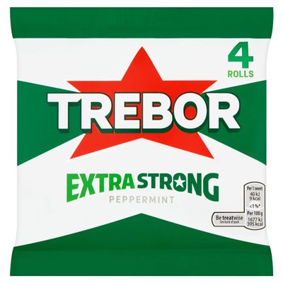 Trebor Extra Strong Roll Trebor Extra Strong Roll Trebor Extra Strong Peppermint Mints Pack