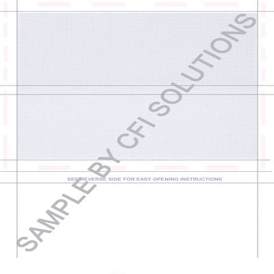 8-1/2" x 11" Z Fold Multi-Purpose Blue Screen on Face, Blockout Back (Box of 2000)