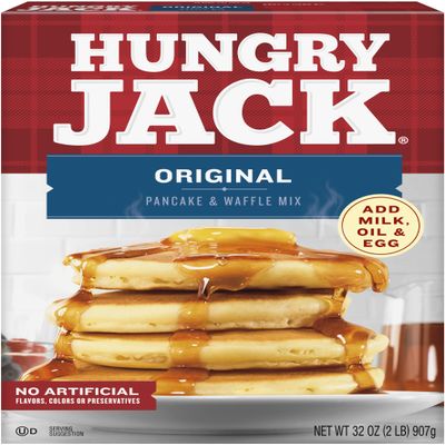 Hungry Jack Original Pancake and Waffle Mix, 32 Ounce (Pack of 6)