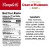 Campbell's Condensed Cream of Mushroom Soup, 10.5 Ounce Can (Pack of 4) view 2