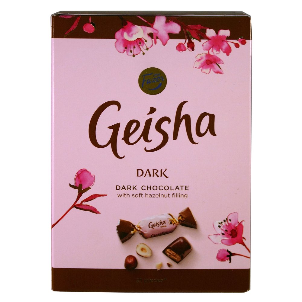 Geisha Dark Chocolate with Hazelnut Filling Box