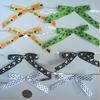 25pcs (5"x 8" Polka Dot White Cello Bags + Ribbon Bows) for Halloween Party view 2
