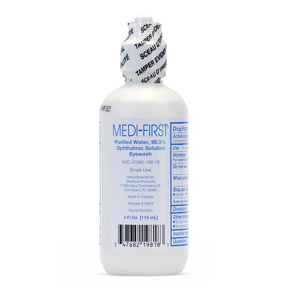 Medi-First 19818 Eyewash, Eye Rinse and Protection, First Aid Supplies, 4 Ounces
