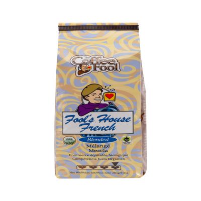 Coffee Fool's Organic Fair Trade House French (Powder (Turkish))