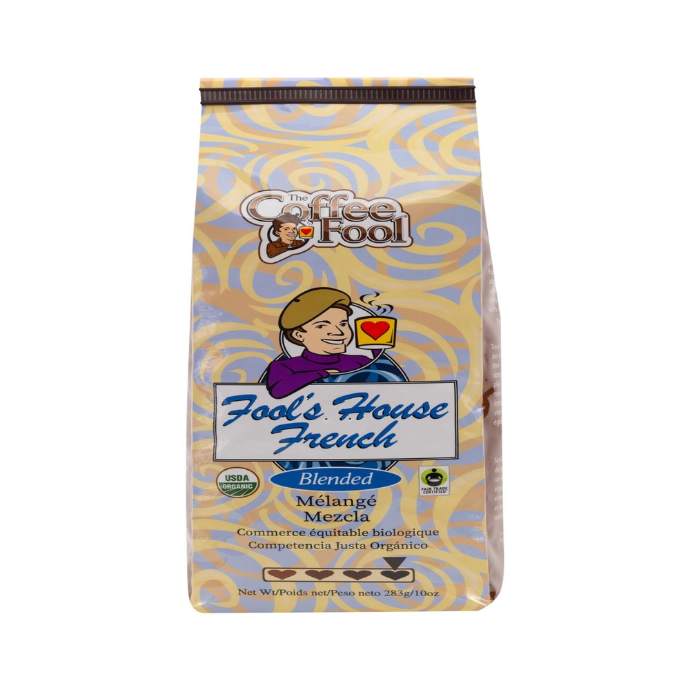 Coffee Fool's Organic Fair Trade House French (Powder (Turkish))