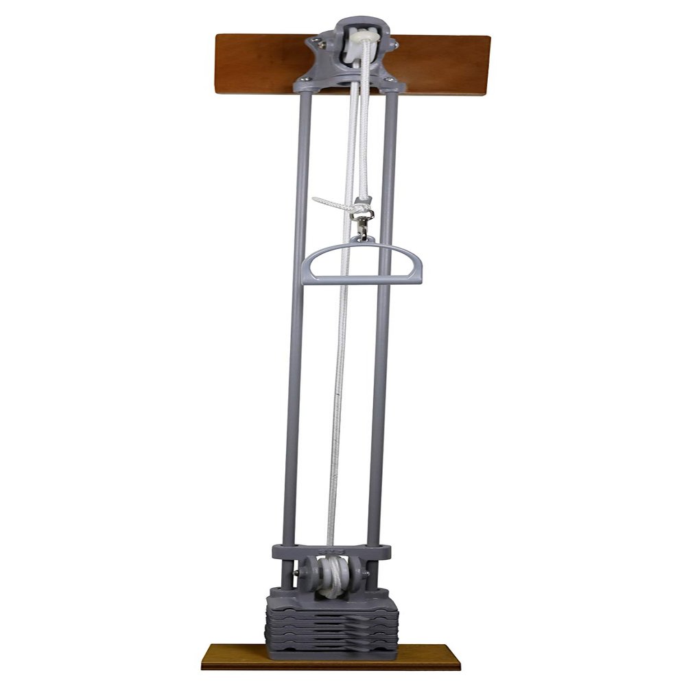 CanDo 10-0667 Chest Weight Pulley System, One Tower, Single Handle, Mid, 5 x 2.2 lb