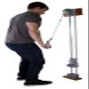 CanDo 10-0667 Chest Weight Pulley System, One Tower, Single Handle, Mid, 5 x 2.2 lb view 2