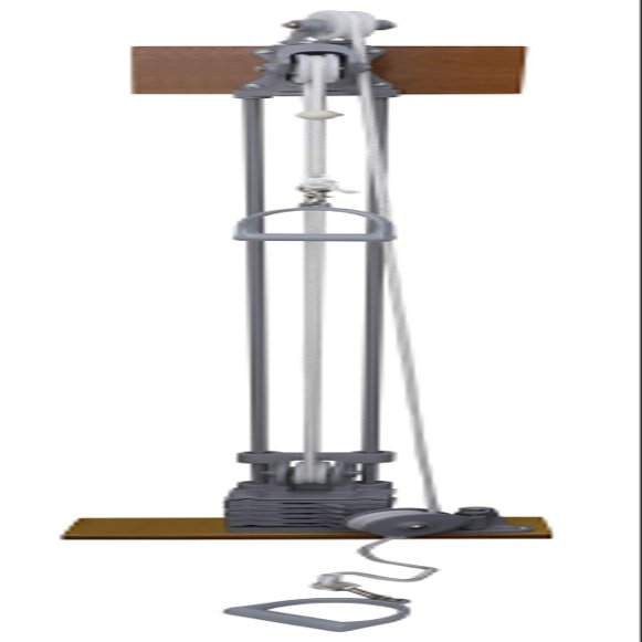 CanDo 10-0668 Chest Weight Pulley System, One Tower, Dual Handle, Lower/Mid, 5 x 2.2 lb