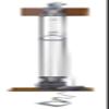 CanDo 10-0668 Chest Weight Pulley System, One Tower, Dual Handle, Lower/Mid, 5 x 2.2 lb view 1