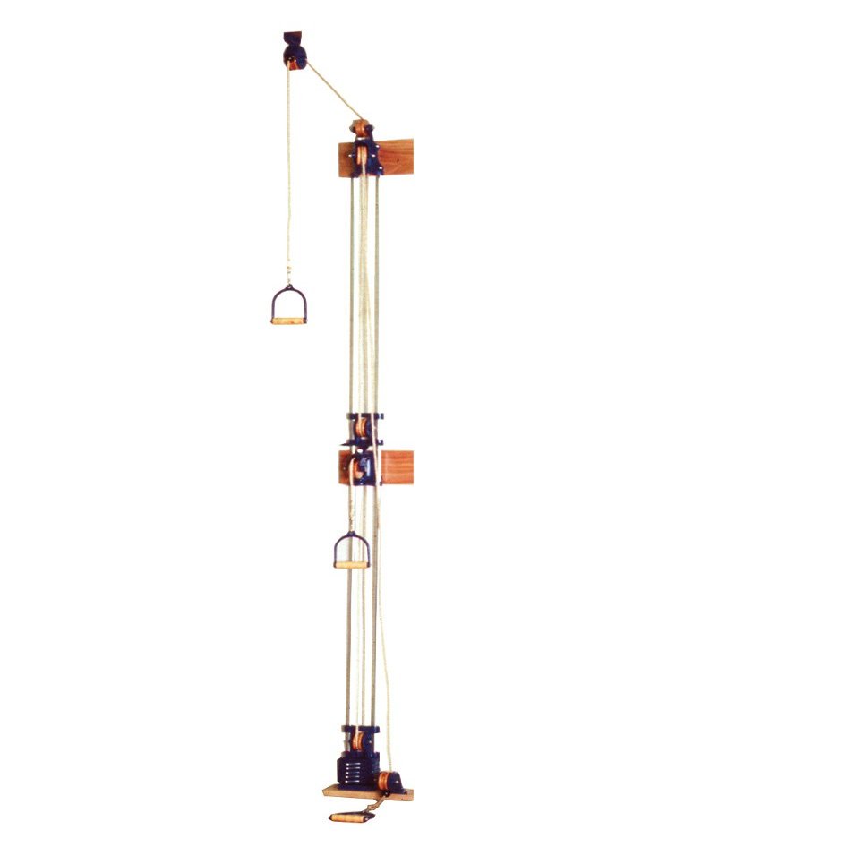 Adjustable Chest Pulley System for Physical Therapy & Rehabilitation Upper Body Rehab Equipment with Pin-Select Weights, Wheelchair Accessible, Triple Handle
