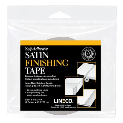 Lineco/University Products - Satin Cloth Tape - Ivory