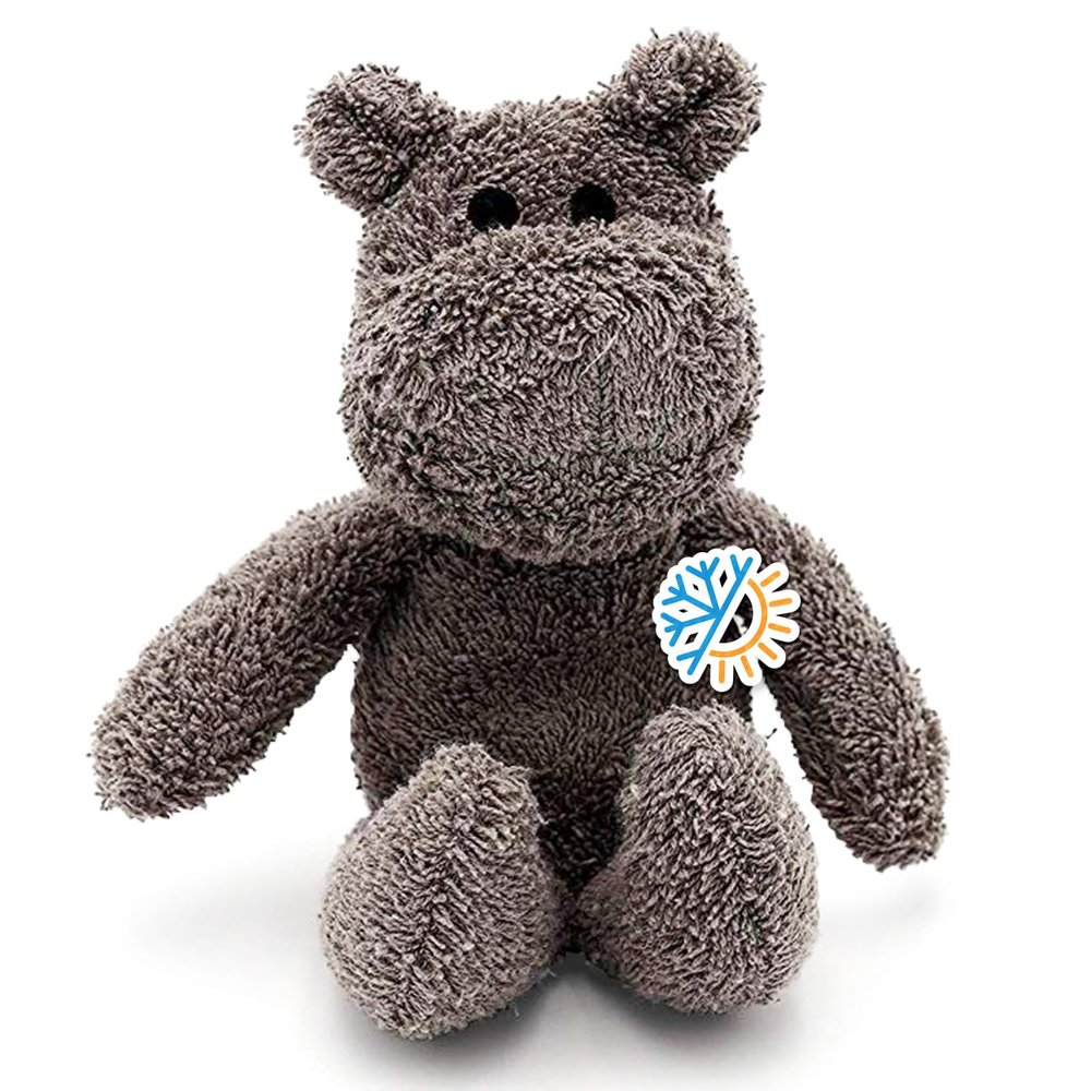 Thermal-Aid (Happy The Hippo) Washable Heating Pad & Ice Pack Plush Hot/Cold Pack with Natural Corn Filling Reusable Comfort