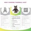 Thermal-Aid (Happy The Hippo)  Washable Heating Pad & Ice Pack  Plush Hot/Cold Pack with Natural Corn Filling  Reusable Comfort view 3