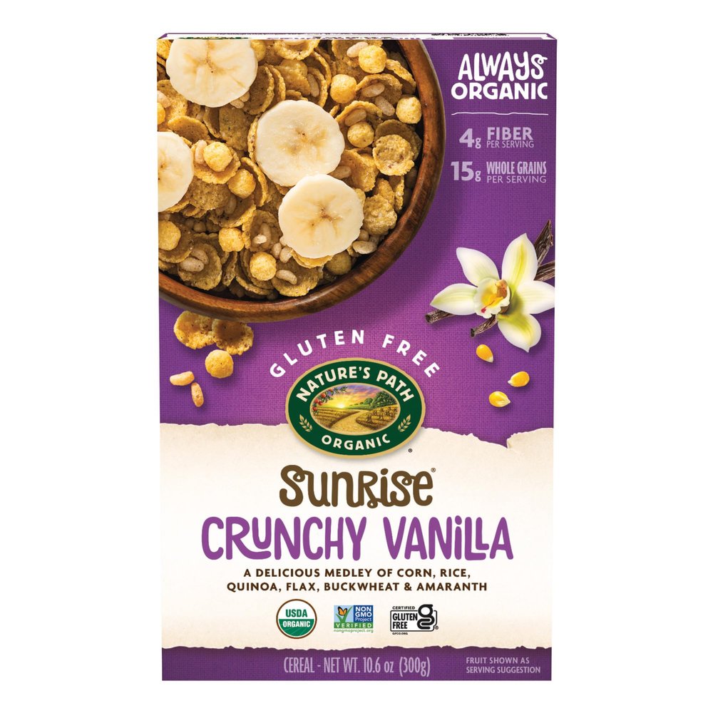 Nature's Path, Organic Gluten-Free Crunchy Vanilla Cereal, 10.6 Oz