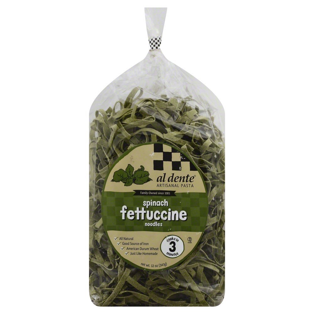 Al Dente Spinach Fettuccine, 12-Ounce Bag (Pack of 3)