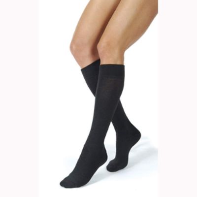 Jobst ActiveWear Cool Black Compression Socks, 15-20 mmHg, Large