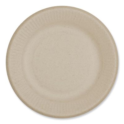 World Centric PLSCU6LFS Fiber Plates, Ripple Edge Plate, 6.1 Diameter, Natural, 1,000/carton
