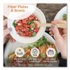 World Centric PLSCU6LFS Fiber Plates, Ripple Edge Plate, 6.1 Diameter, Natural, 1,000/carton view 2
