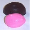 Scott's Cakes Dark Chocolate Raspberry Cream Filling Candies with Red Foils in a 1 Pound Christmas Plaid Box view 2