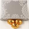 Scott's Cakes Milk Chocolate Chocolate Cream Filling Candies with Copper Foils in a 1 Pound Snowflake Box view 1