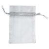 JAM Paper Sheer Bags - Small - 4 x 5 1/2 - Silver - Bulk 96 Bags/Box view 1