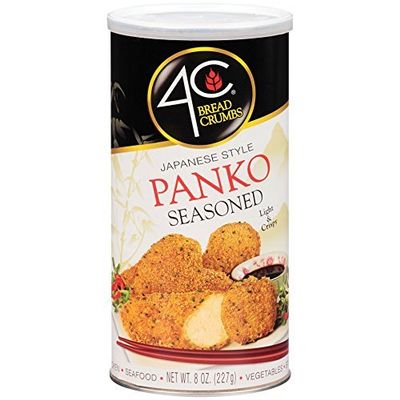 4C, Japanese Style Panko Seasoned Bread Crumbs, 8oz Canister (Pack of 6)