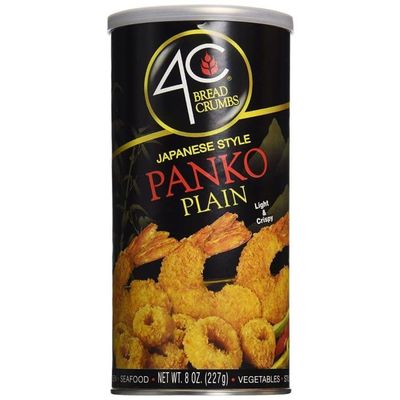 4C, Japanese Style Panko Breadcrumbs, Plain, 8oz Canister (Pack of 6)