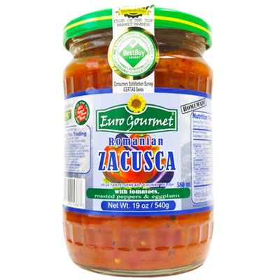EURO GOURMET HOMEMADE ROMANIAN ZACUSCA WITH TOMATOES 540g