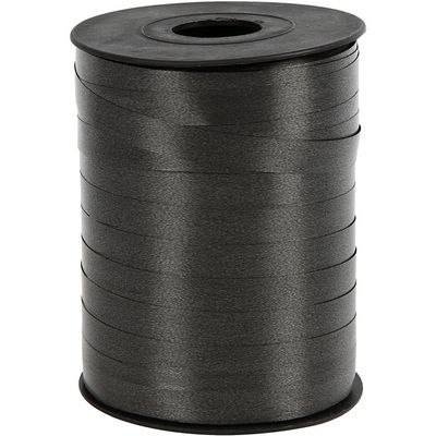 Gift Ribbon, W: 10 mm, black, 250 m