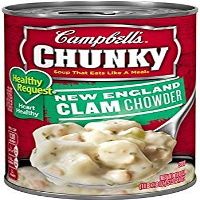 b'Campbell's, Chunky Soup, Healthy Request, New England Clam Chowder, 18.8oz Can (Pack of 6)'