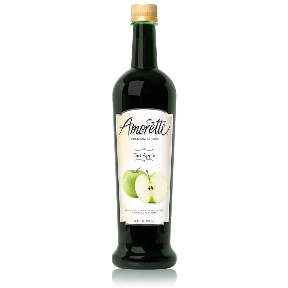 Amoretti Premium Syrup, Tart Apple, 25.4 Ounce (Pack of 12)
