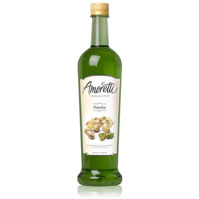 Amoretti Premium Syrup, Pistachio, 25.4 Ounce (Pack of 12)