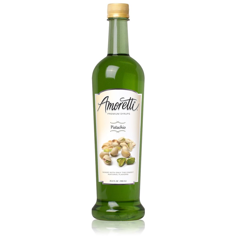 Amoretti Premium Syrup, Pistachio, 25.4 Ounce (Pack of 12)