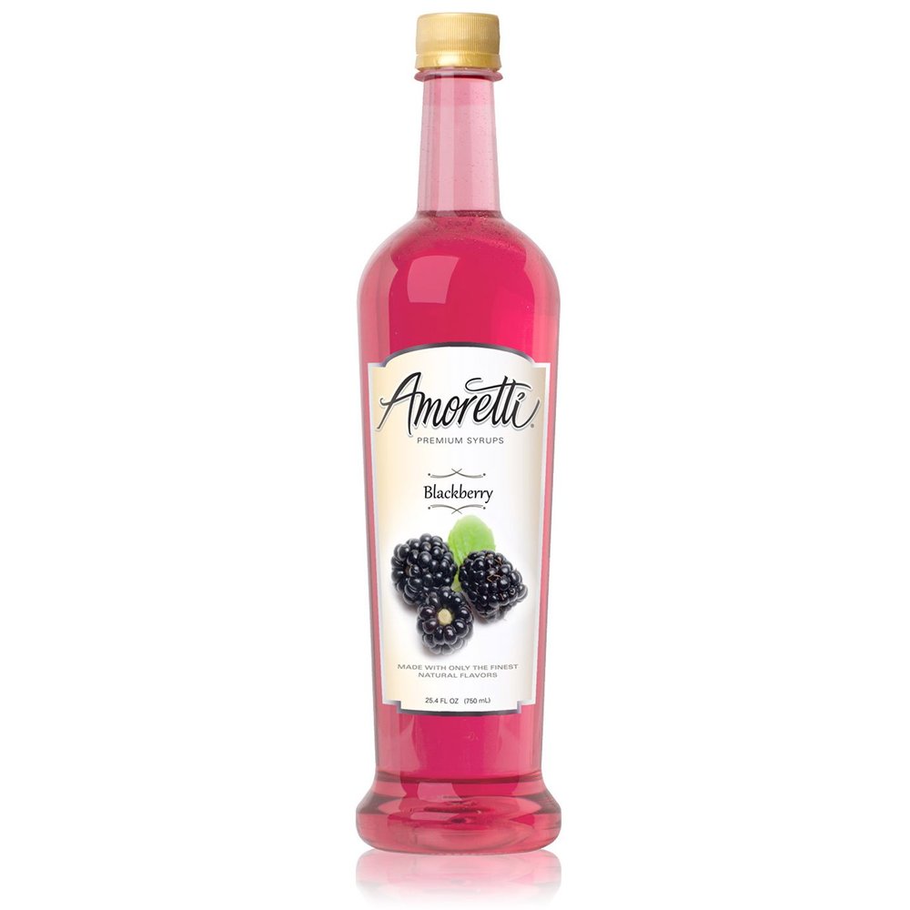 Amoretti Premium Syrup, Blackberry, 25.4 Ounce (Pack of 12)