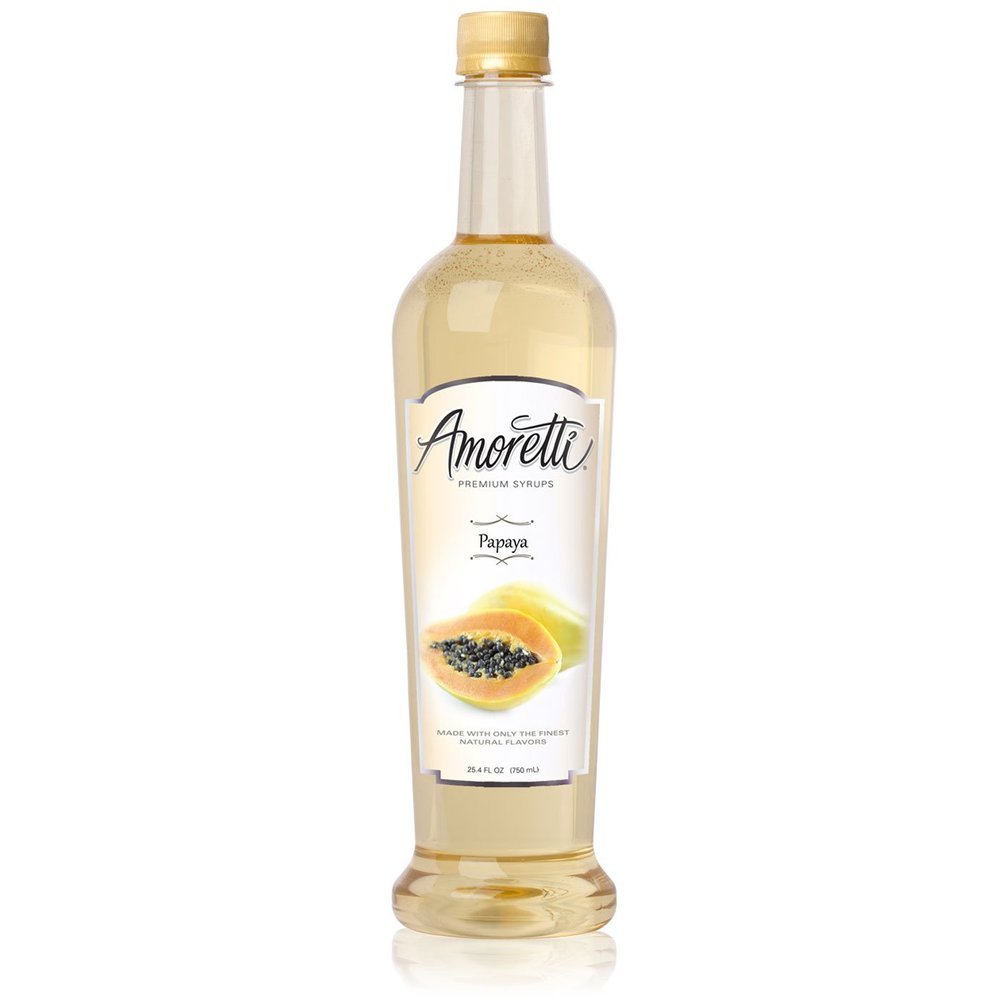 Amoretti Premium Syrup, Papaya, 25.4 Ounce (Pack of 12)