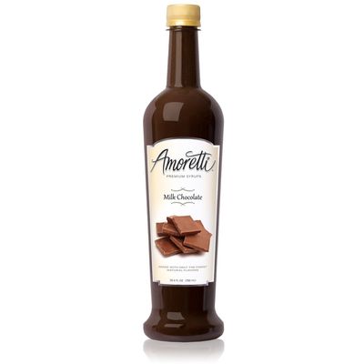 Amoretti Premium Syrup, Milk Chocolate, 25.4 Ounce (Pack of 12)