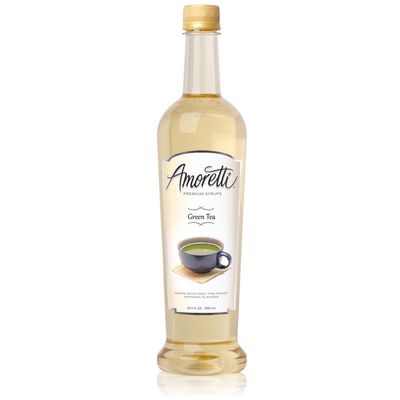 Amoretti Premium Syrup, Green Tea, 25.4 Ounce (Pack of 12)