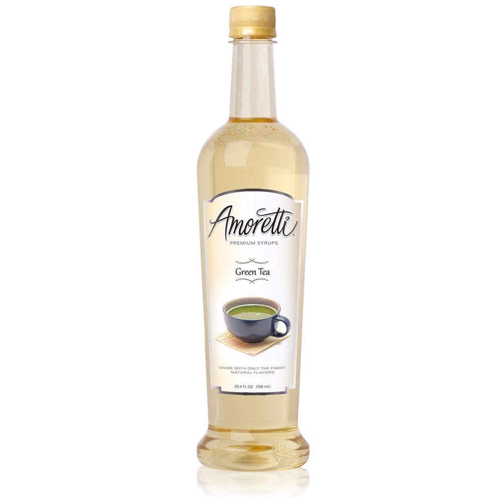Amoretti Premium Syrup, Green Tea, 25.4 Ounce (Pack of 12)