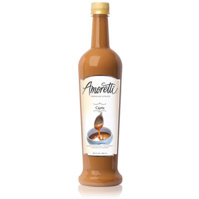 Amoretti Premium Syrup, Cajeta, 25.4 Ounce (Pack of 12)