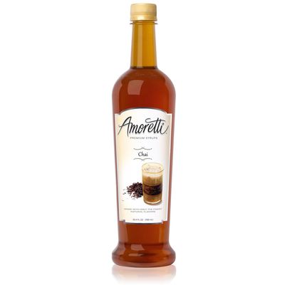 Amoretti Premium Syrup, Chai, 25.4 Ounce (Pack of 12)