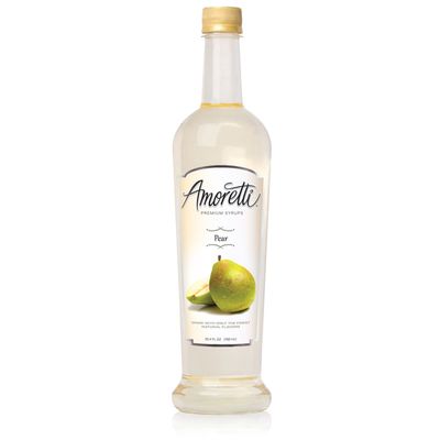 Amoretti Premium Syrup, Pear, 25.4 Ounce (Pack of 12)