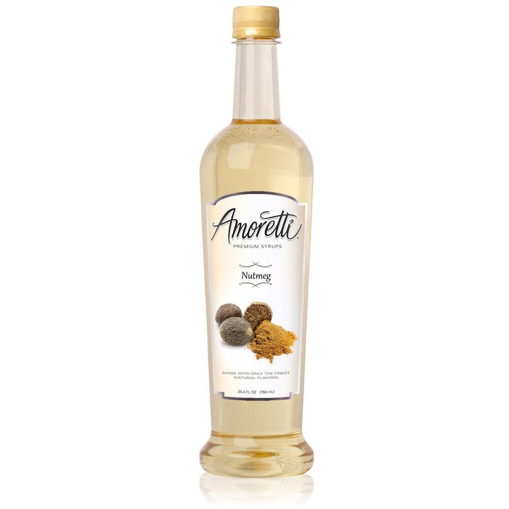 Amoretti Premium Syrup, Nutmeg, 25.4 Ounce (Pack of 12)