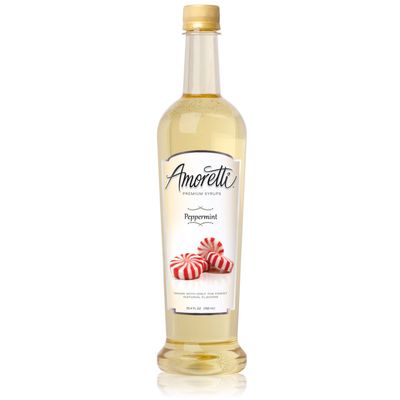 Amoretti Premium Syrup, Peppermint, 25.4 Ounce (Pack of 12)