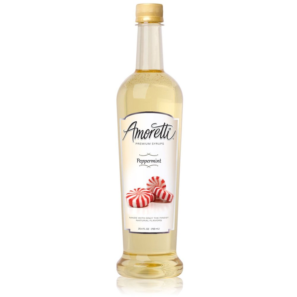 Amoretti Premium Syrup, Peppermint, 25.4 Ounce (Pack of 12)