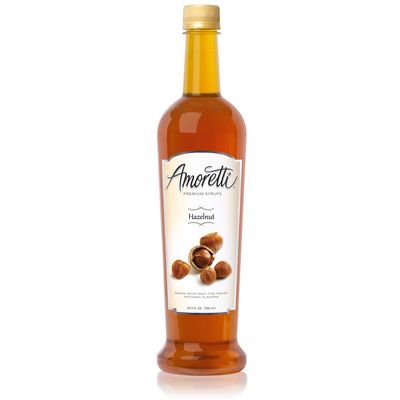Amoretti Premium Syrup, Hazelnut, 25.4 Ounce (Pack of 12)