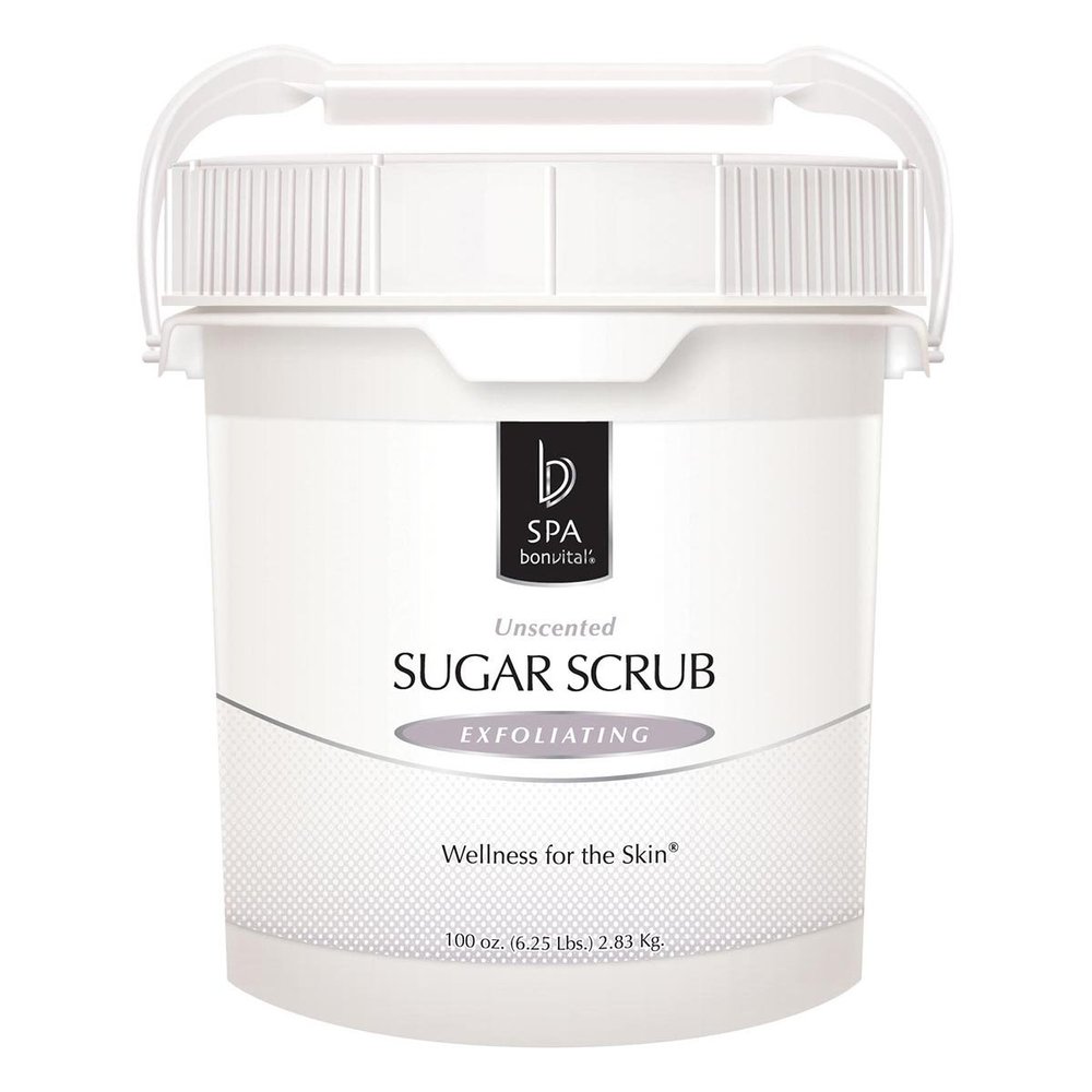 Bon Vital Exfoliating Sugar Scrub, Unscented, 100 oz. Pail