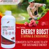 Bricker Labs CARNIBLAST Liquid L-Carnitine 3000mg, Premium L Carnitine Carnipure, Energy Nutrition, Energy Supplement and Energy Booster, Raspberry, 16 fl oz view 3