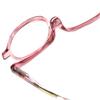 Calabria Flip Up Magnifying Makeup Reading Glasses +0.50 Pink Eye Make Up Cosmetic Rotating Single Lens Readers w/Soft Case view 4