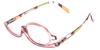 Calabria Flip Up Magnifying Makeup Reading Glasses +2.50 Pink Eye Make Up Cosmetic Rotating Single Lens Readers w/Soft Case view 1